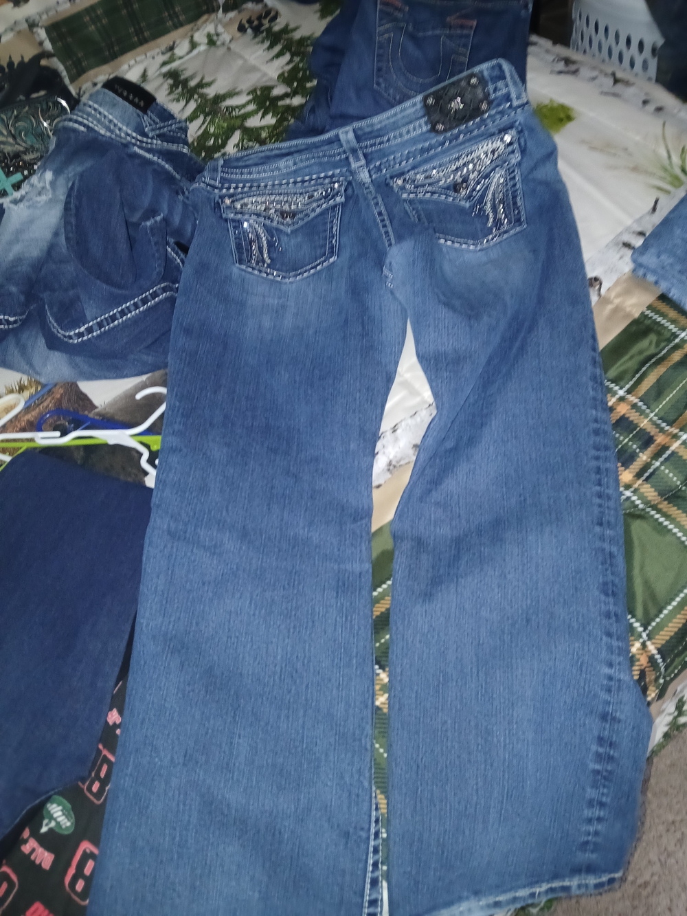 Miss Me Blue Embellished Boot-Cut Jeans